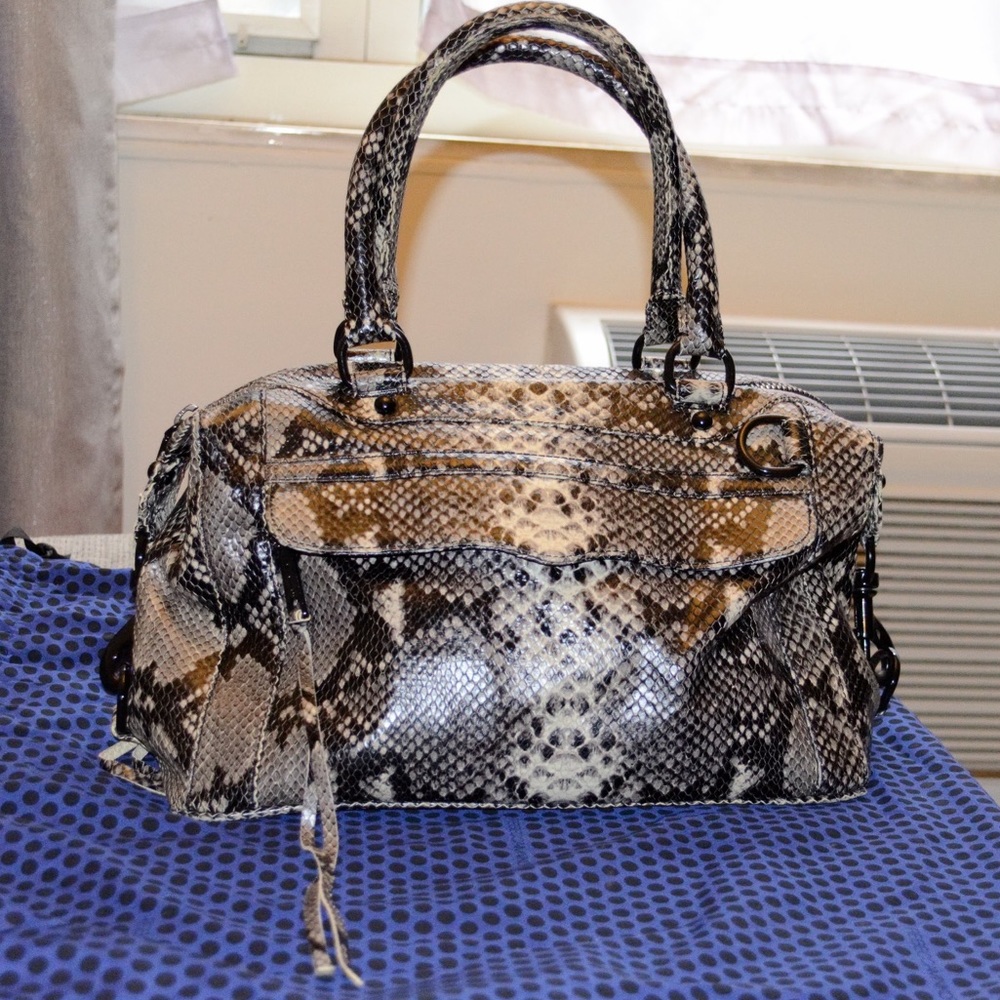 Rebecca Minkoff Snake Print Satchel